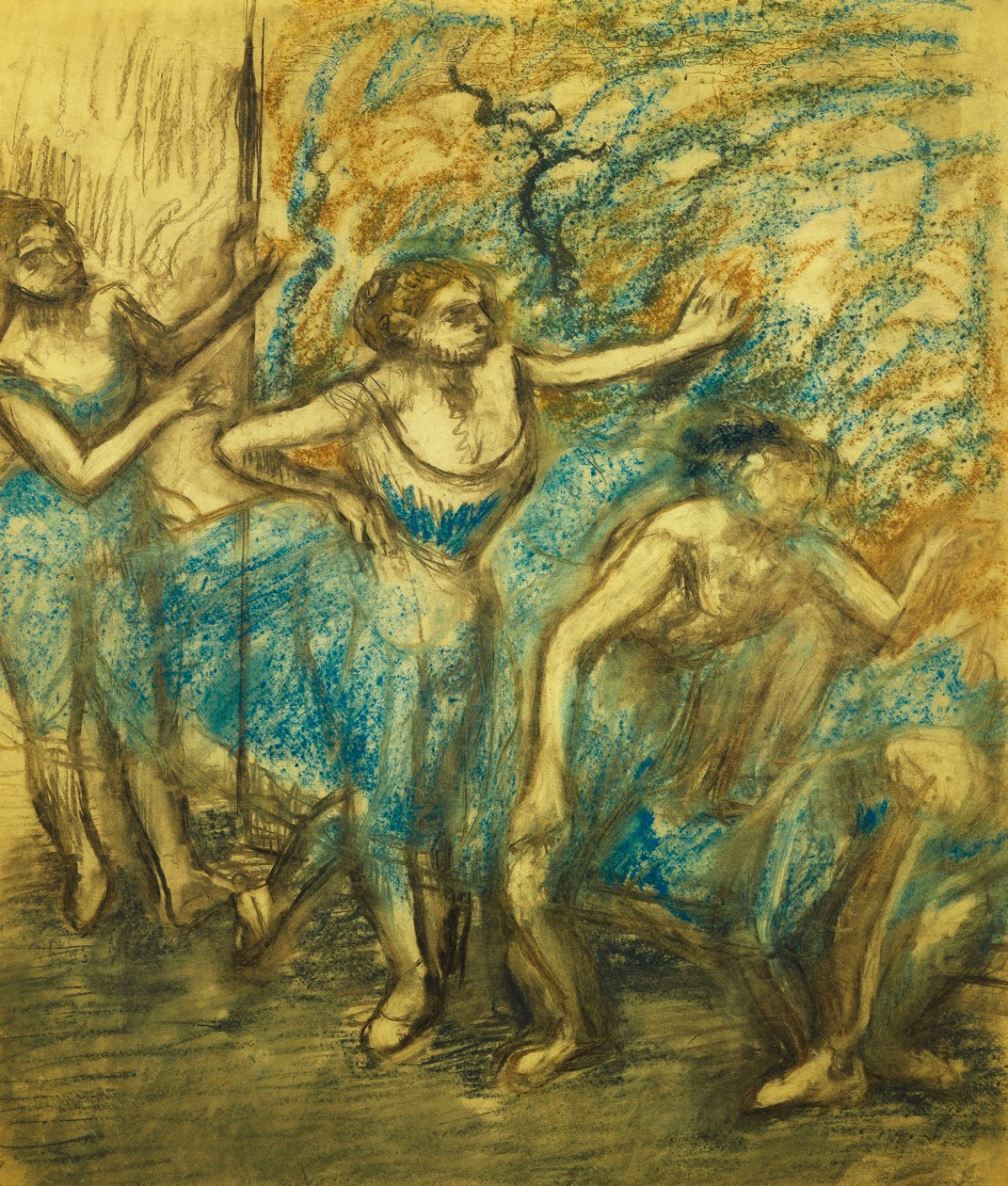 Czterech tancerzy; Czterech tancerzy, 1903 autorstwa Edgar Degas