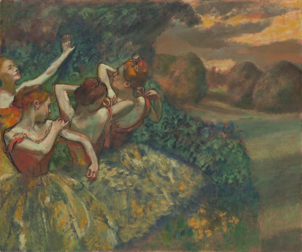 Czterech tancerzy, ok. 1899. autorstwa Edgar Degas