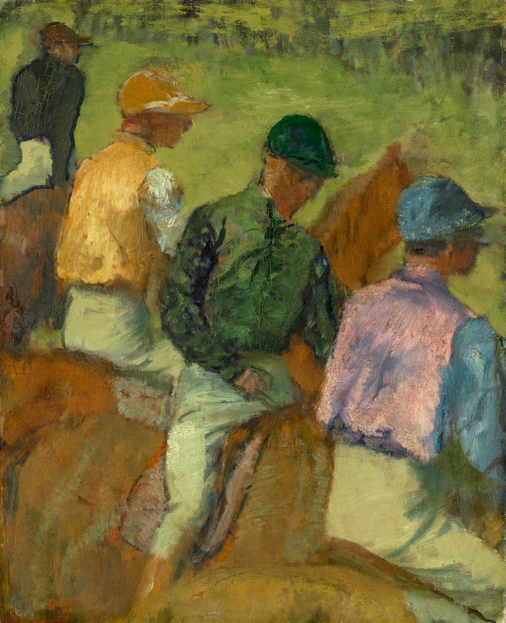 Czterech dżokejów autorstwa Edgar Degas
