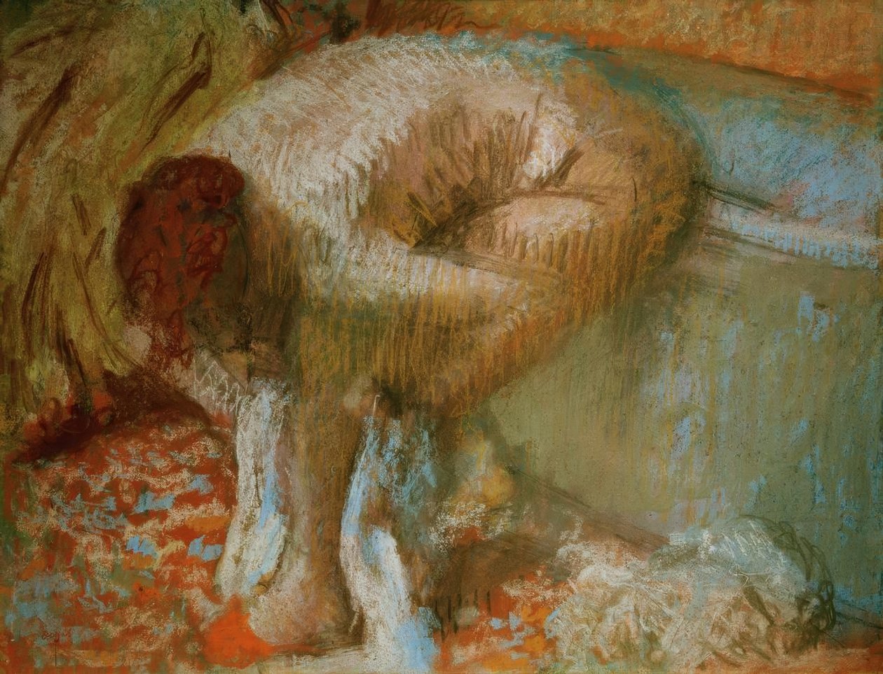 Kobieta susząca stopy po kąpieli autorstwa Edgar Degas