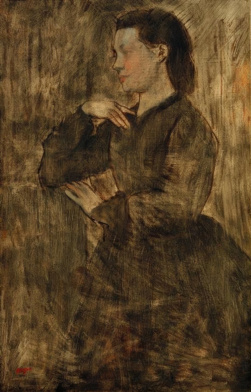 Portret kobiety autorstwa Edgar Degas