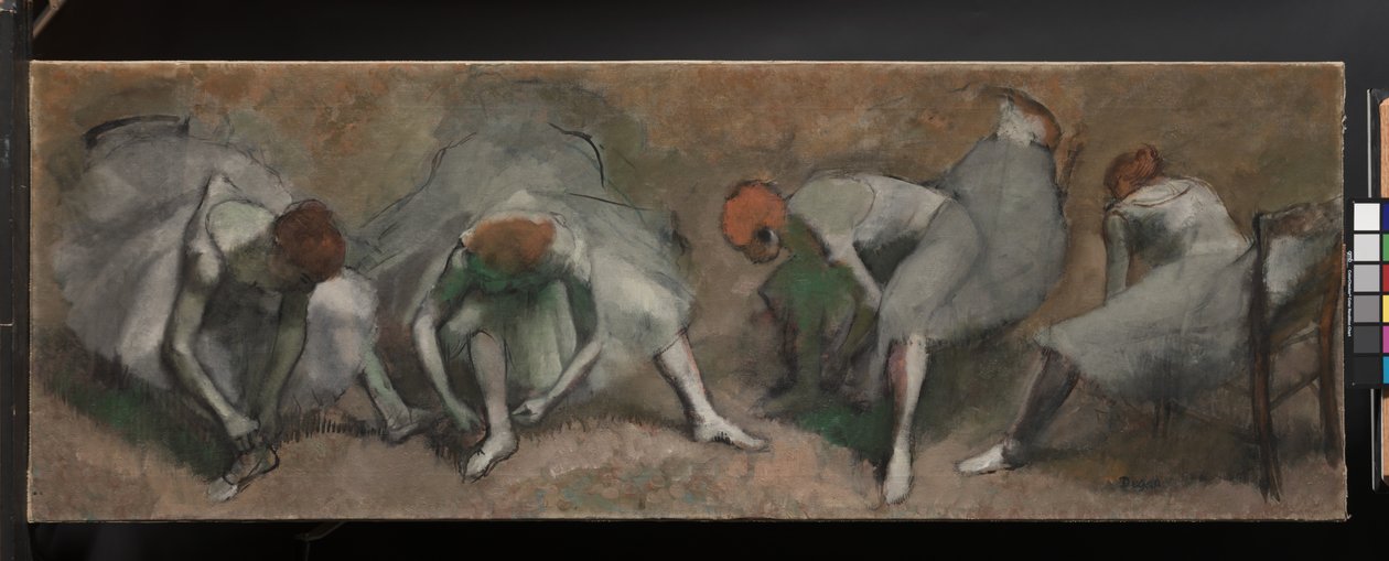 Fryz tancerzy, ok.1895 autorstwa Edgar Degas