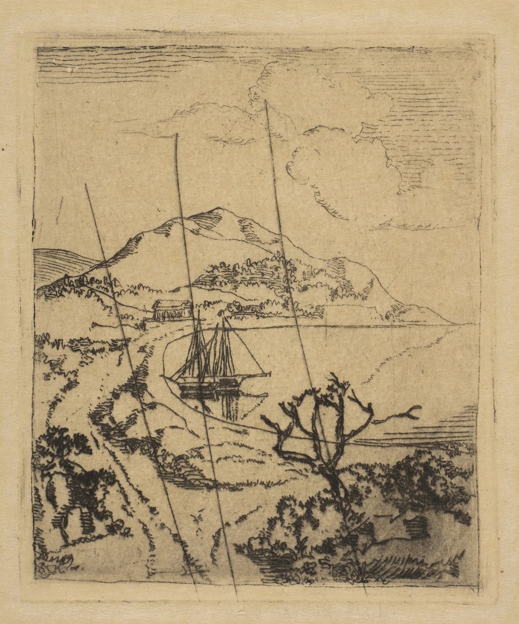 Krajobraz grecki, 1856. autorstwa Edgar Degas