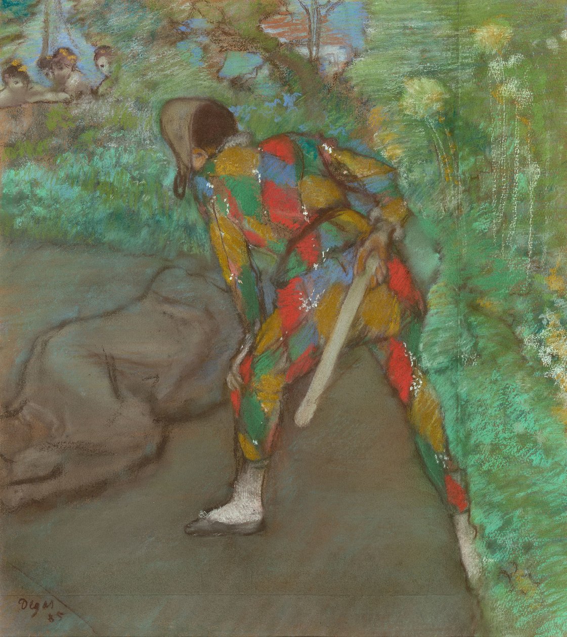 Arlekin autorstwa Edgar Degas