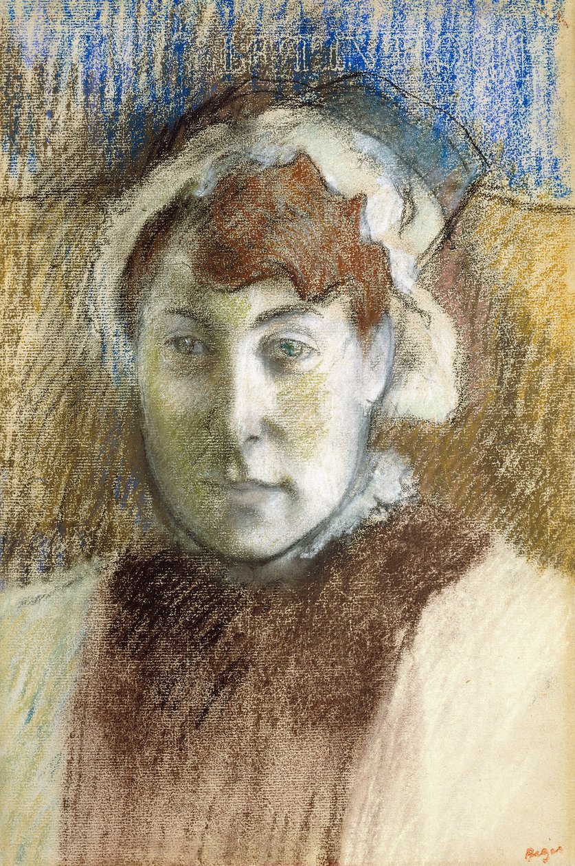 Głowa kobiety autorstwa Edgar Degas
