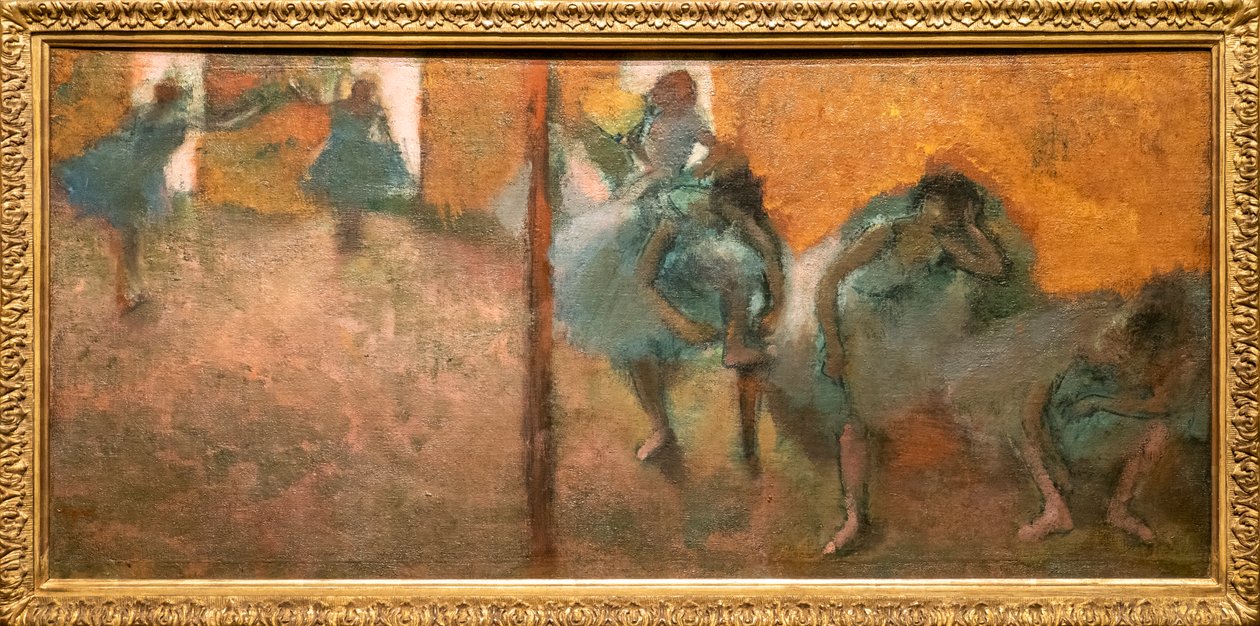Tancerze domowi. Około 1900-1905. Olej na płótnie. autorstwa Edgar Degas