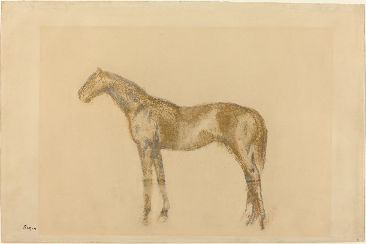 Koń autorstwa Edgar Degas
