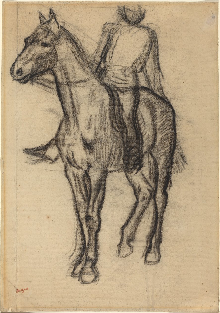 Koń i jeździec autorstwa Edgar Degas