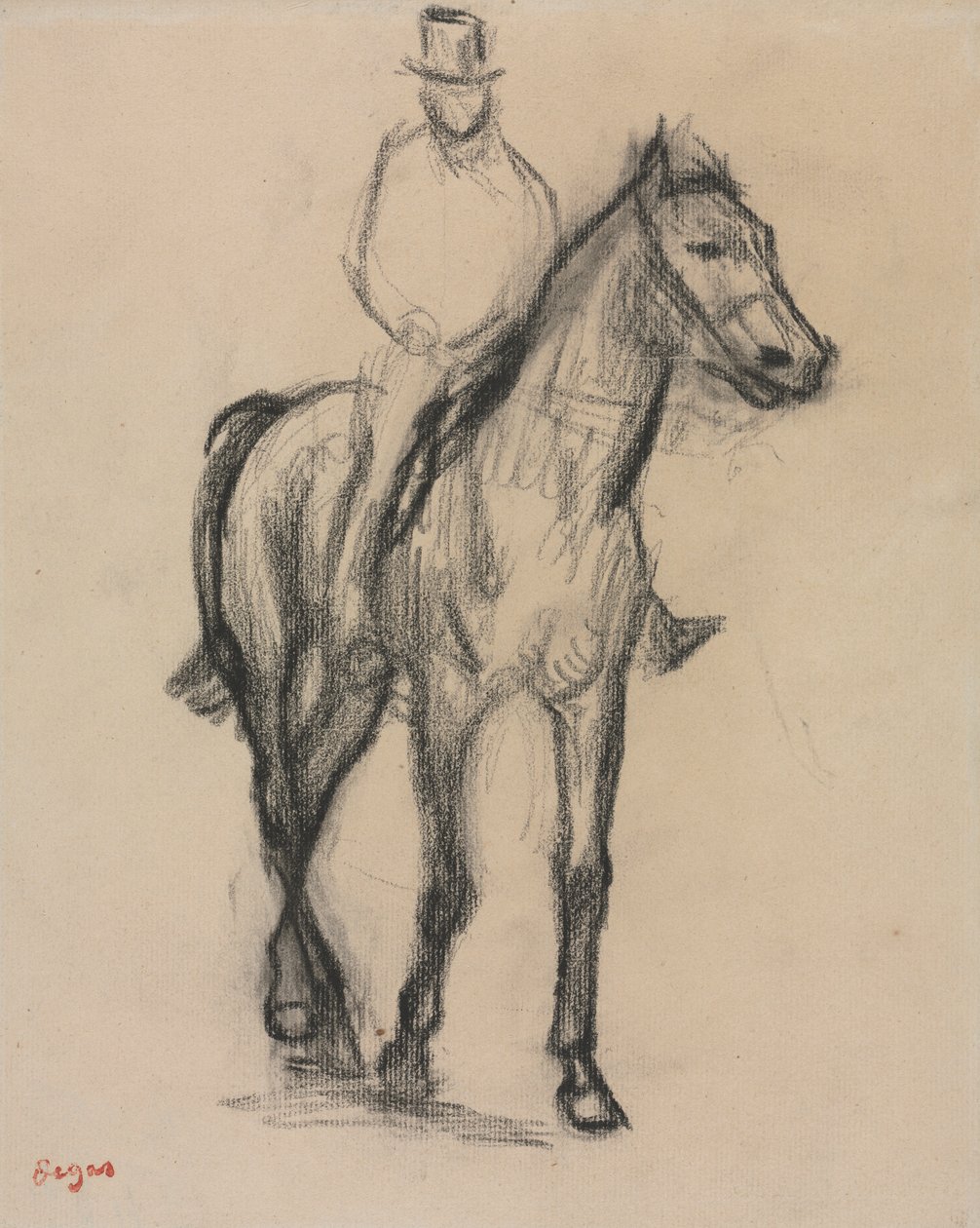 Koń i jeździec autorstwa Edgar Degas