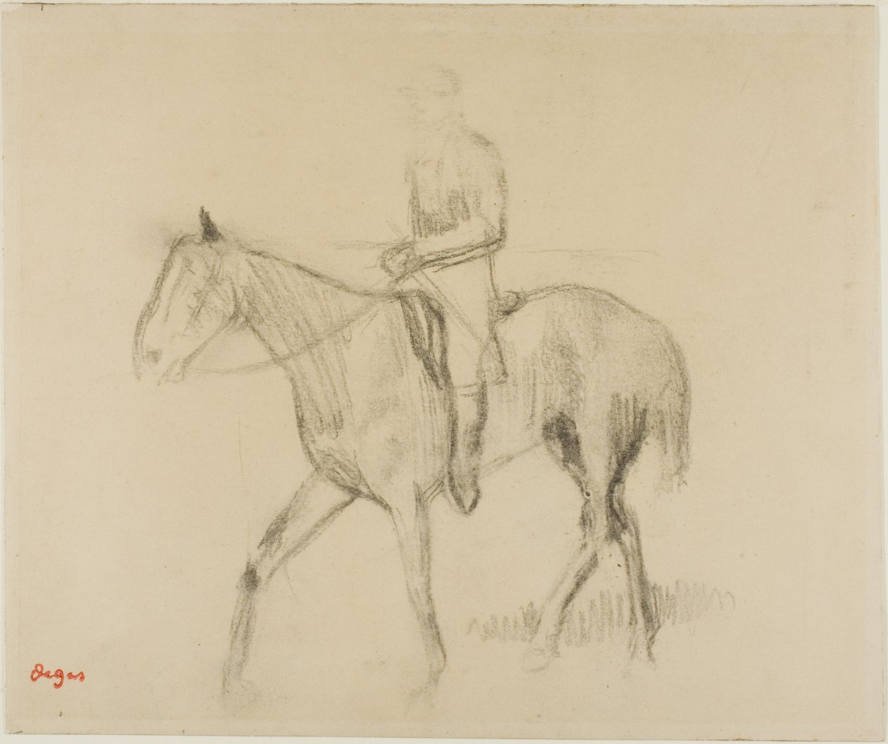 Koń i jeździec autorstwa Edgar Degas
