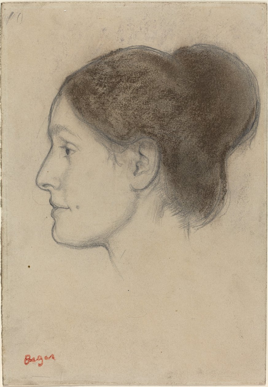 Hortense Valpinçon, 1883. autorstwa Edgar Degas