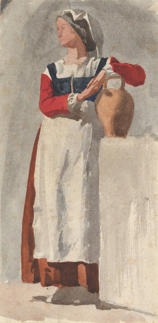 Włoszka, ca. 1856-57. autorstwa Edgar Degas.