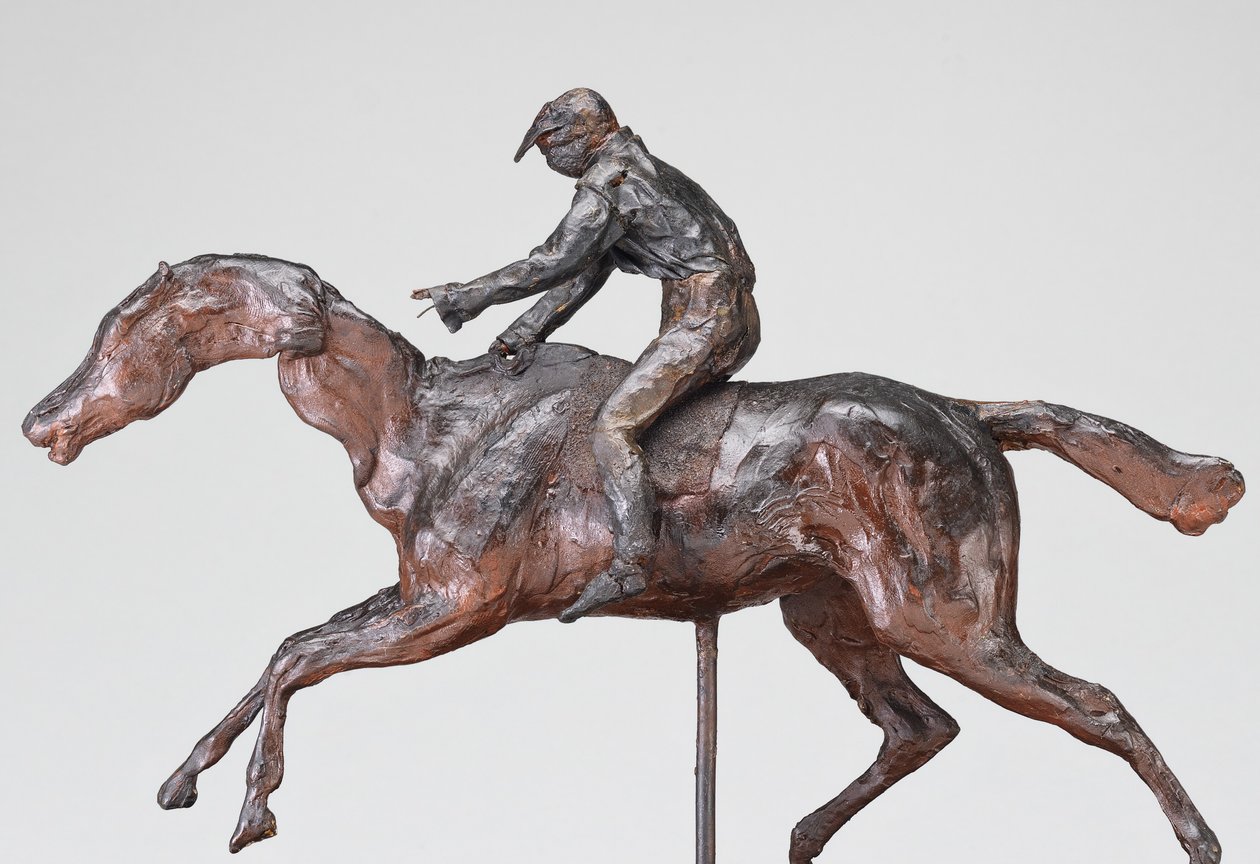 Dżokej z czapką, prawdopodobnie lata 90. XIX wieku. autorstwa Edgar Degas