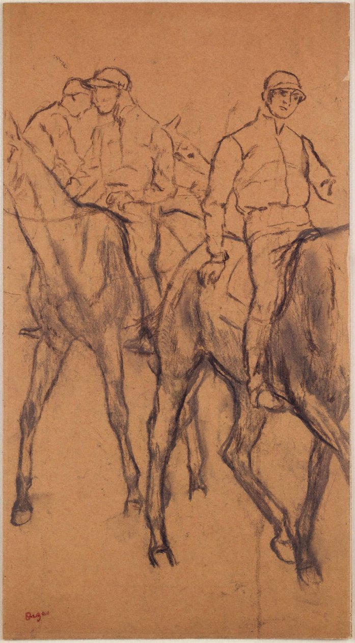 Jockeys auf Pferden autorstwa Edgar Degas