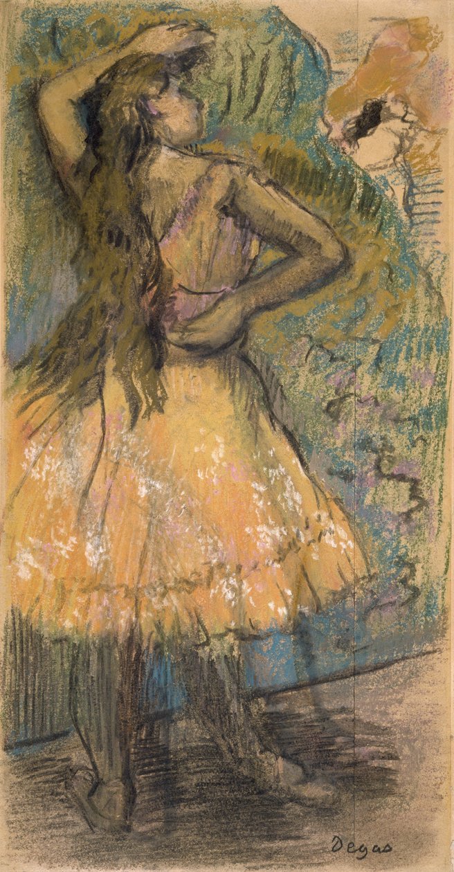 Tancerz, ok. 1888 (pastel na papierze) autorstwa Edgar Degas