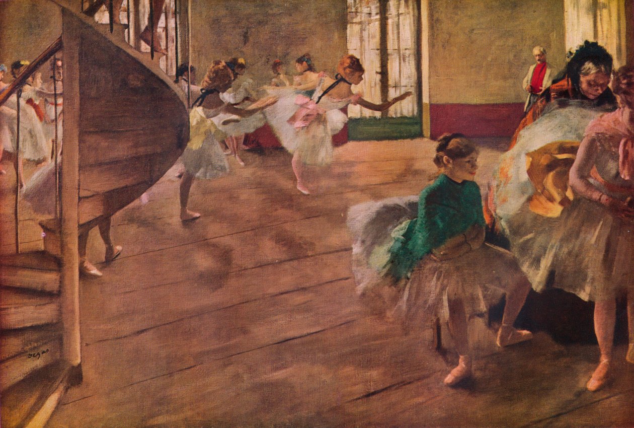Powtórzenie, 1877 autorstwa Edgar Degas
