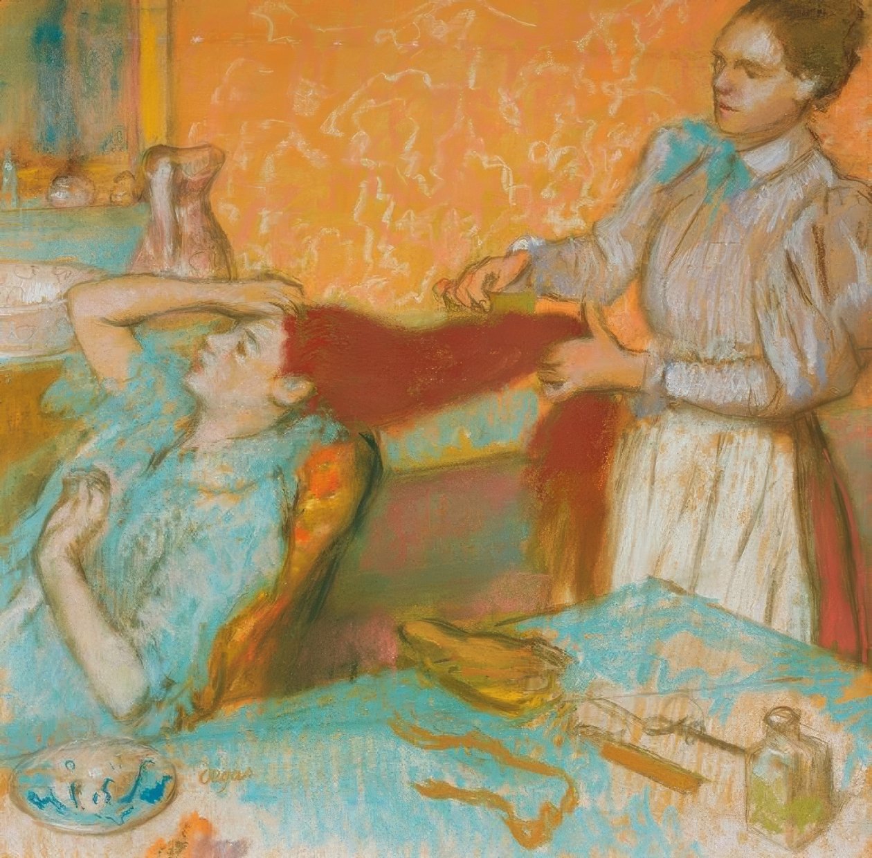 Fryzura autorstwa Edgar Degas