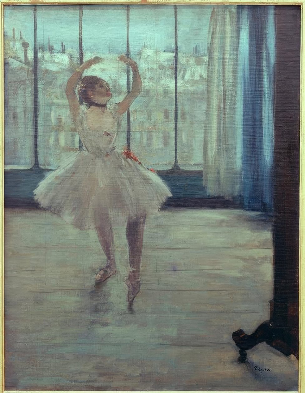 Tancerz u fotografa autorstwa Edgar Degas