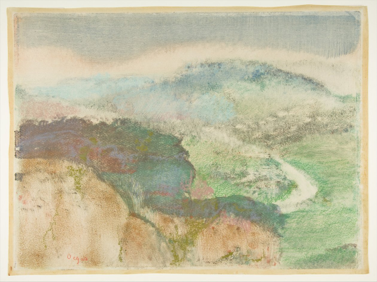 Pejzaż autorstwa Edgar Degas