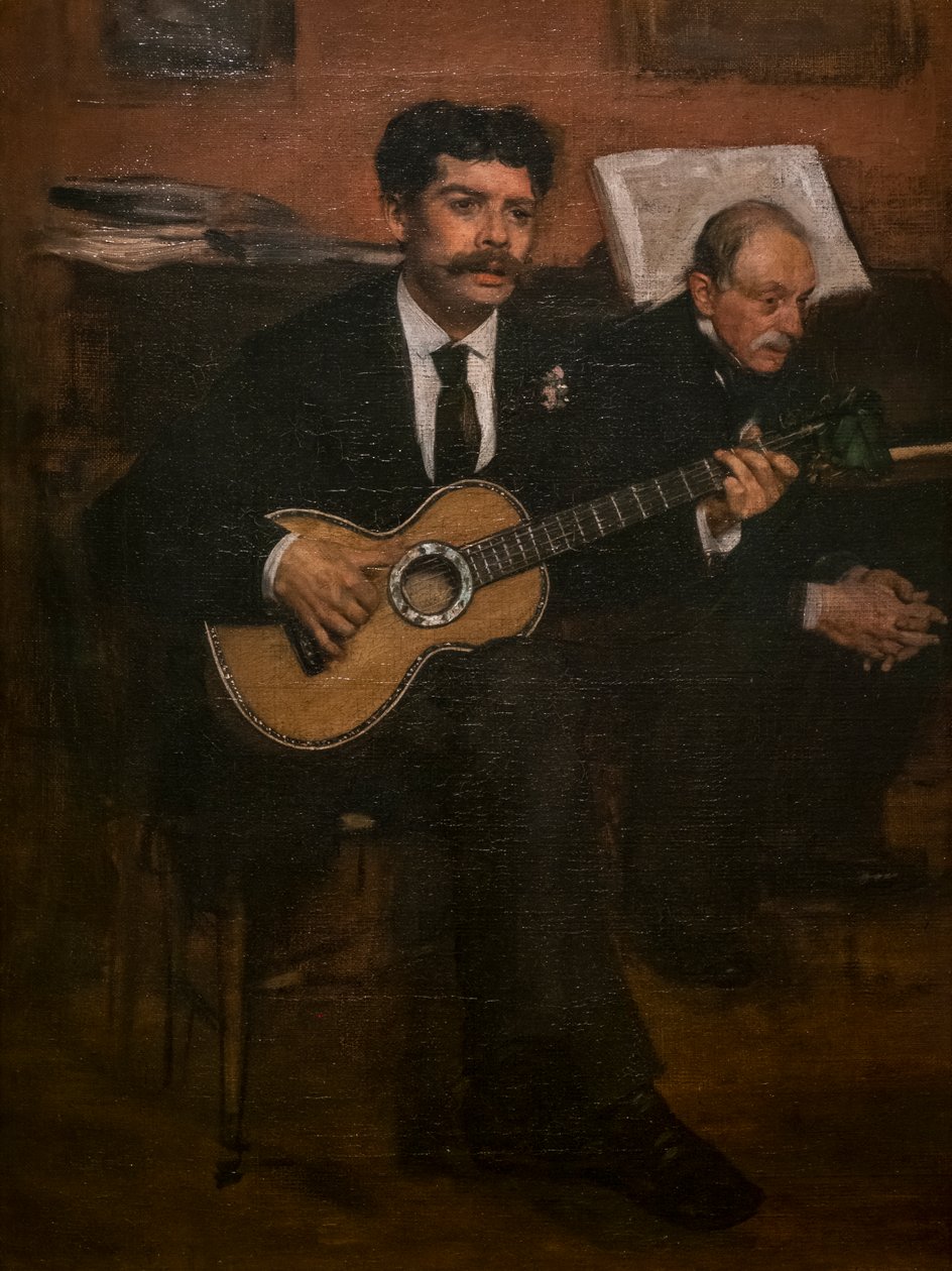 Lorenzo Pagans i Augustus De Gas. Około 1871-72. Olej na płótnie. autorstwa Edgar Degas