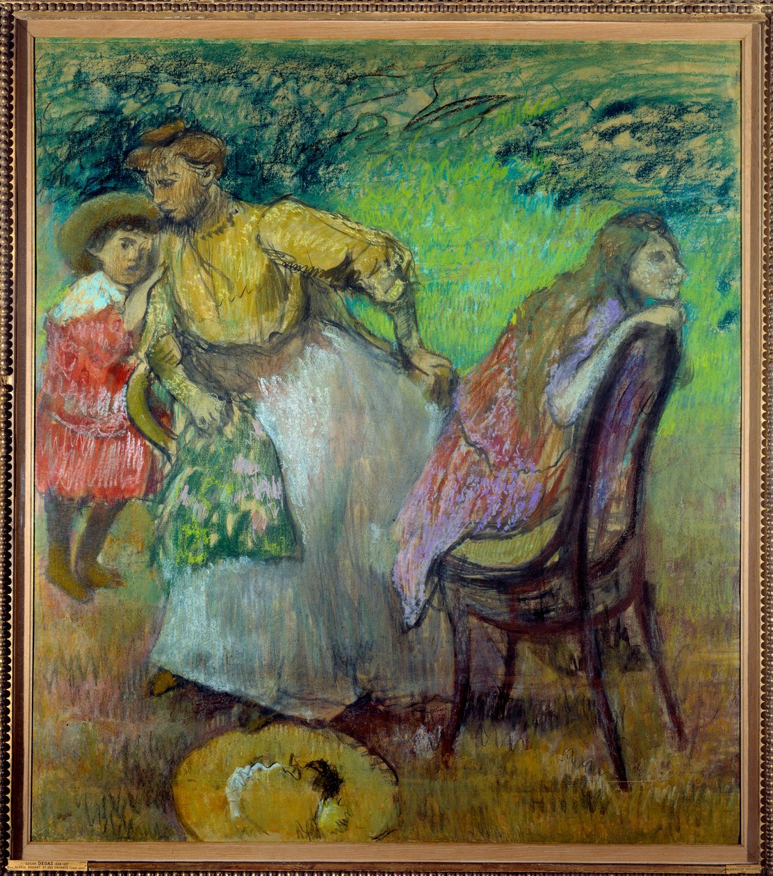 Madame Alexis Rouart i jej dzieci. Obraz Edgara Degasa (1834-1917) autorstwa Edgar Degas