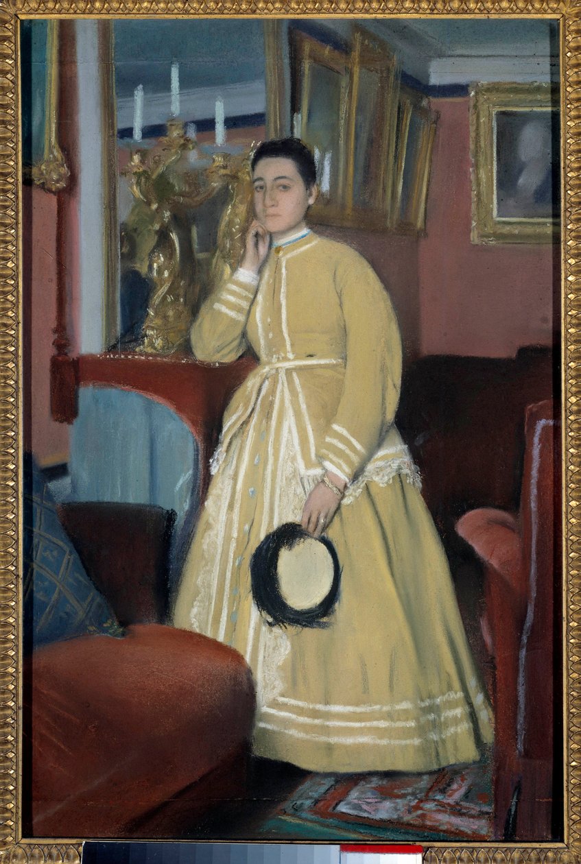 Madame Edmond Morbilli Obraz Edgara Degasa (1834-1917) 1869 Ze zbiorów prywatnych autorstwa Edgar Degas