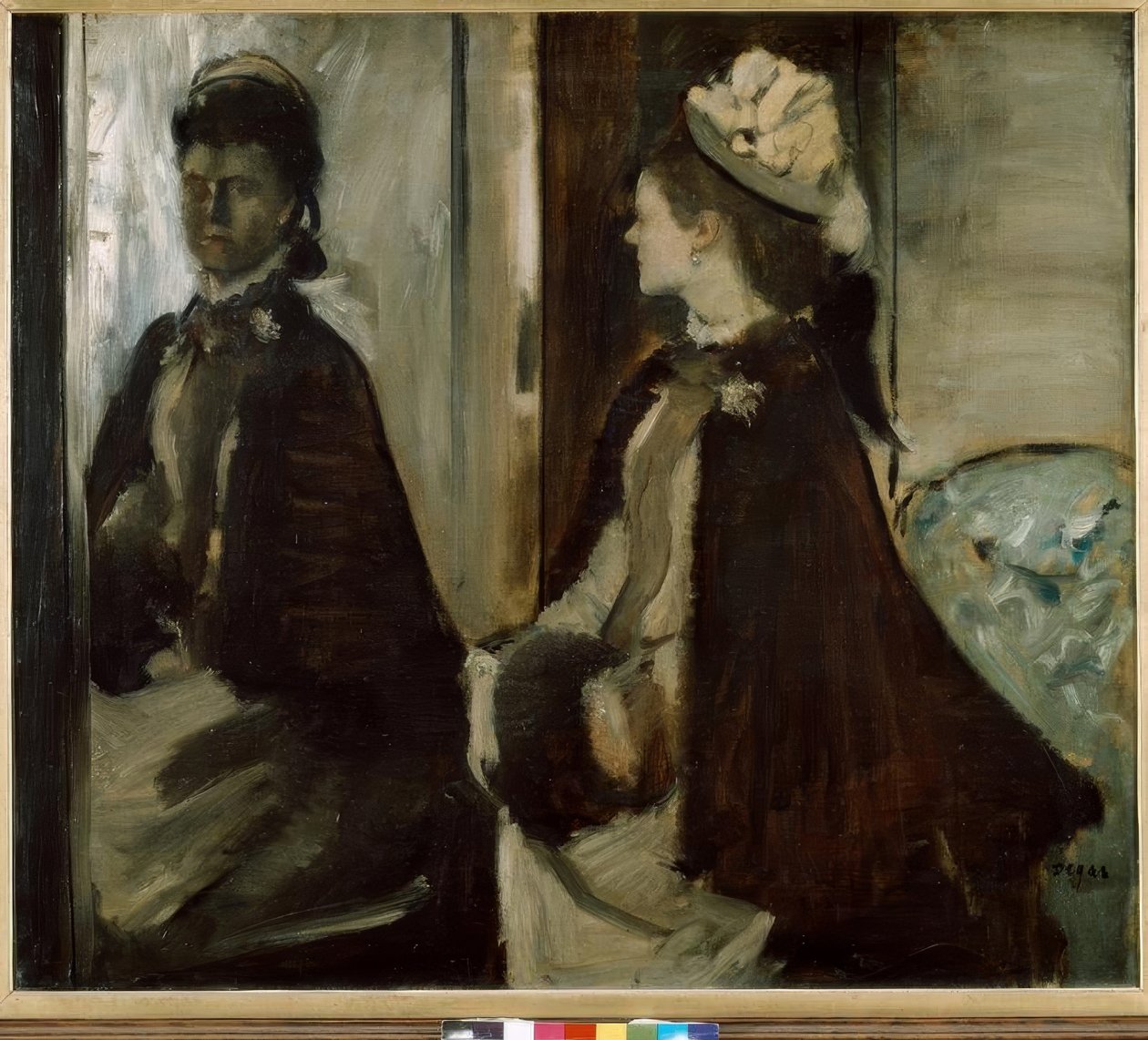 Madame Jeantaud przy lustrze autorstwa Edgar Degas