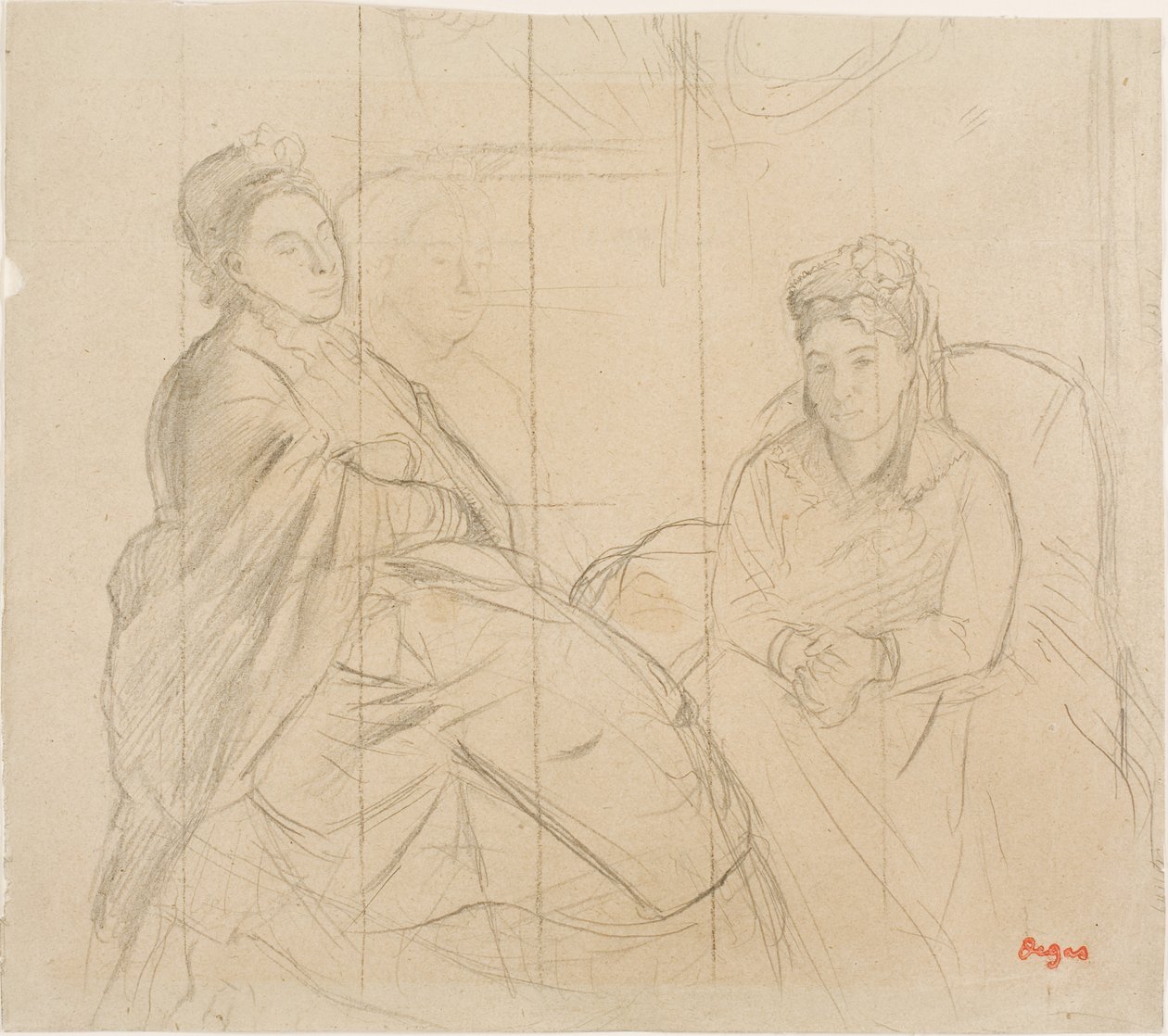 Madame Lisle i Madame Loubens autorstwa Edgar Degas