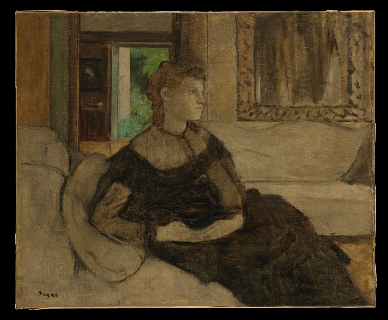 Pani Théodore Gobillard (Yves Morisot, 1838–1893) autorstwa Edgar Degas