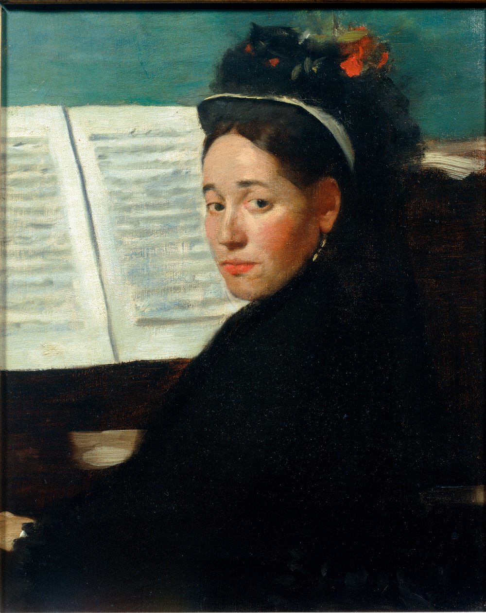 Mademoiselle Dihau au fortepian autorstwa Edgar Degas