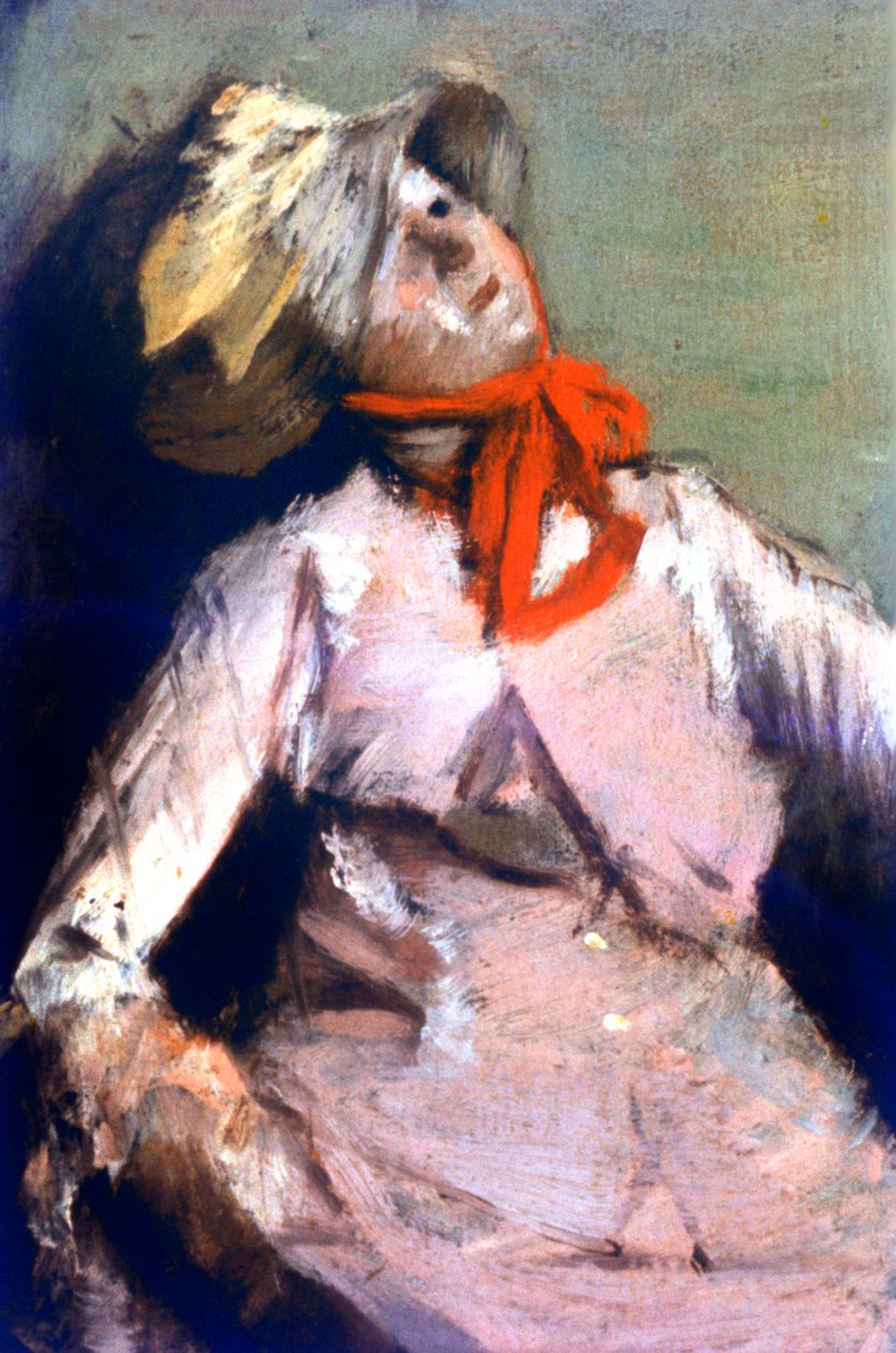 Człowiek i marionetka, ok. 1860 r. autorstwa Edgar Degas