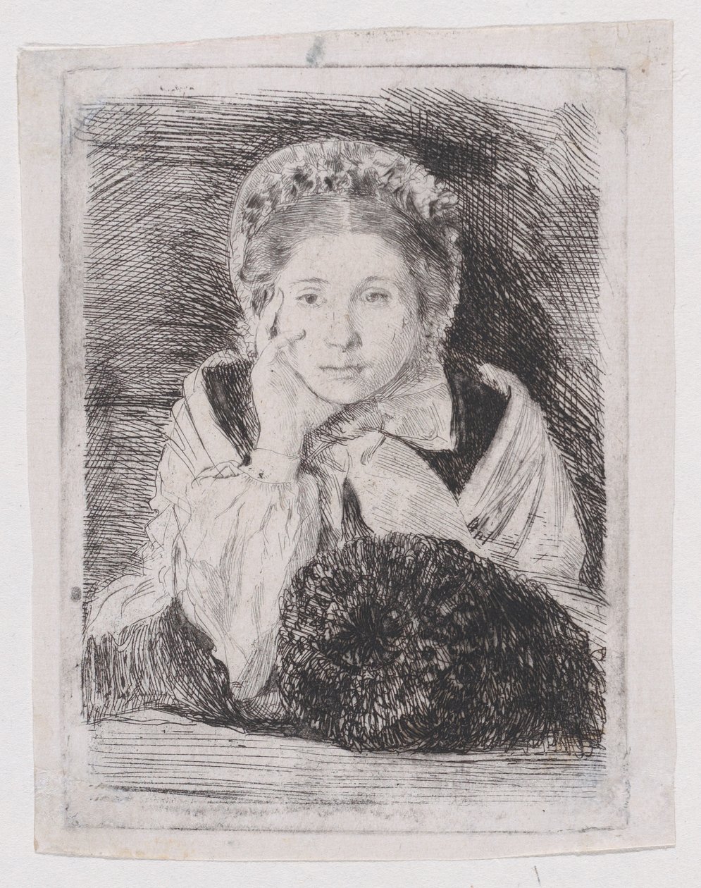 Marguerite De Gas, siostra artysty autorstwa Edgar Degas