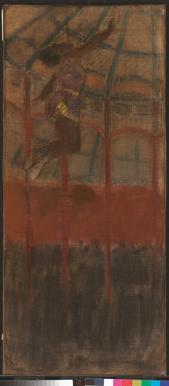 Miss La La w Cirque Fernando autorstwa Edgar Degas