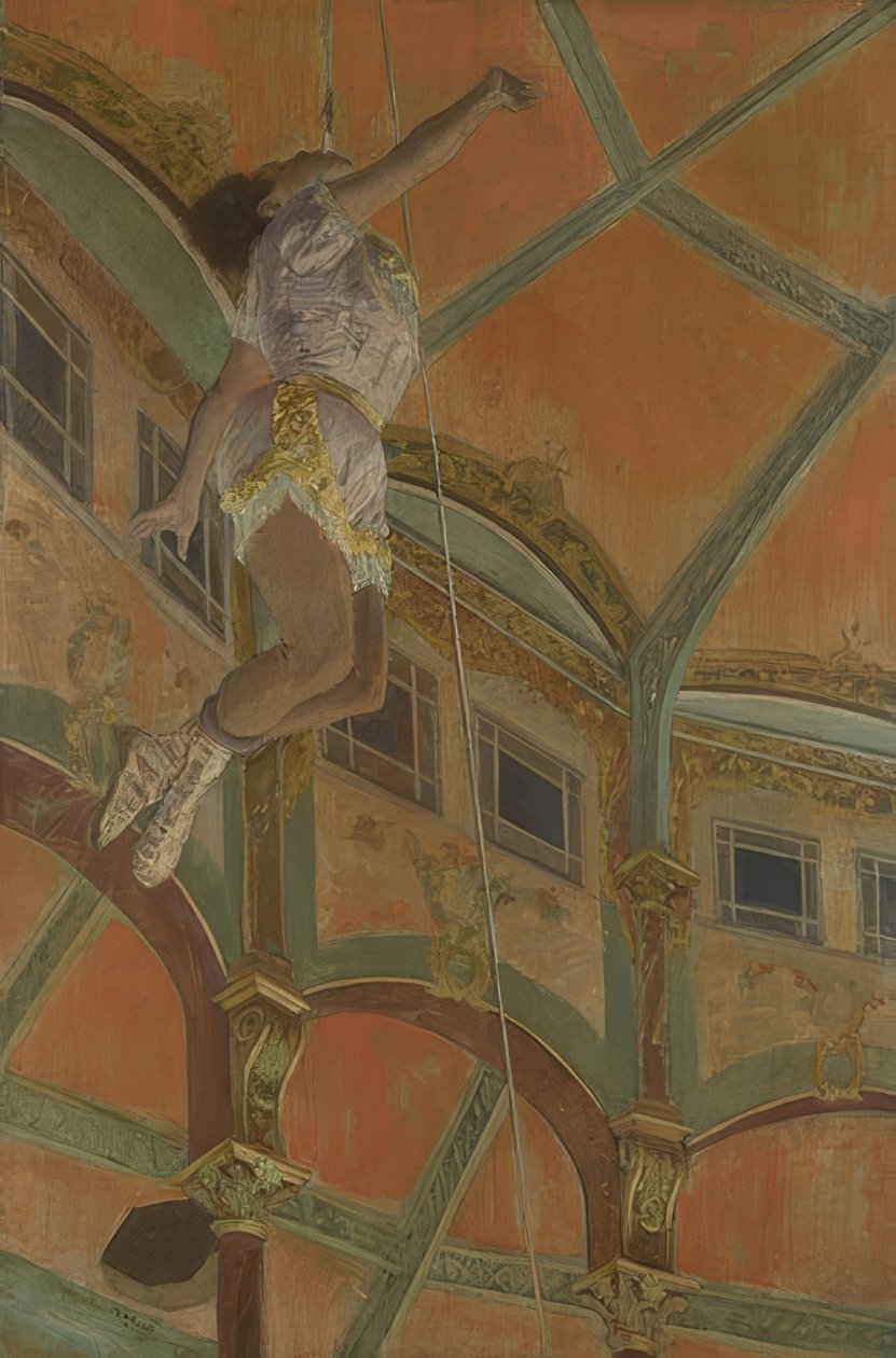 Miss La La w cyrku Fernando. 1879 autorstwa Edgar Degas
