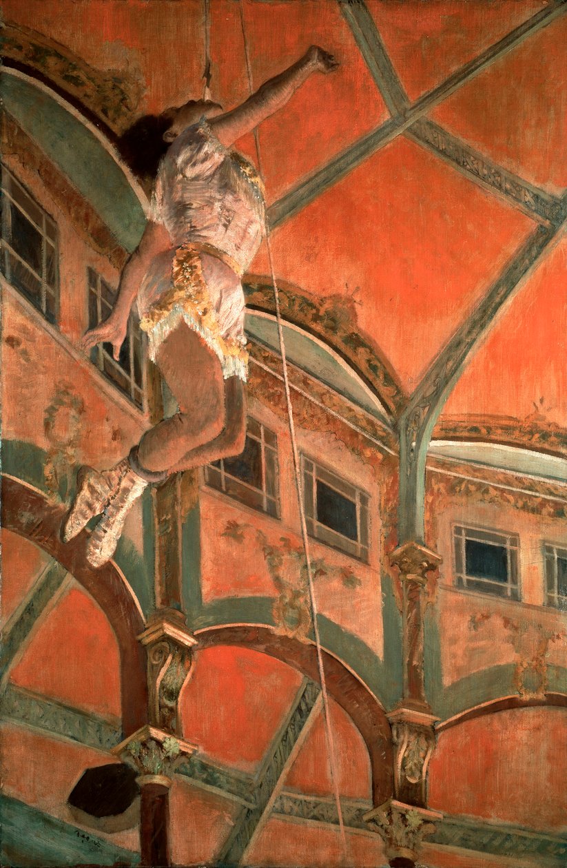 Panna Lala w cyrku Fernando autorstwa Edgar Degas