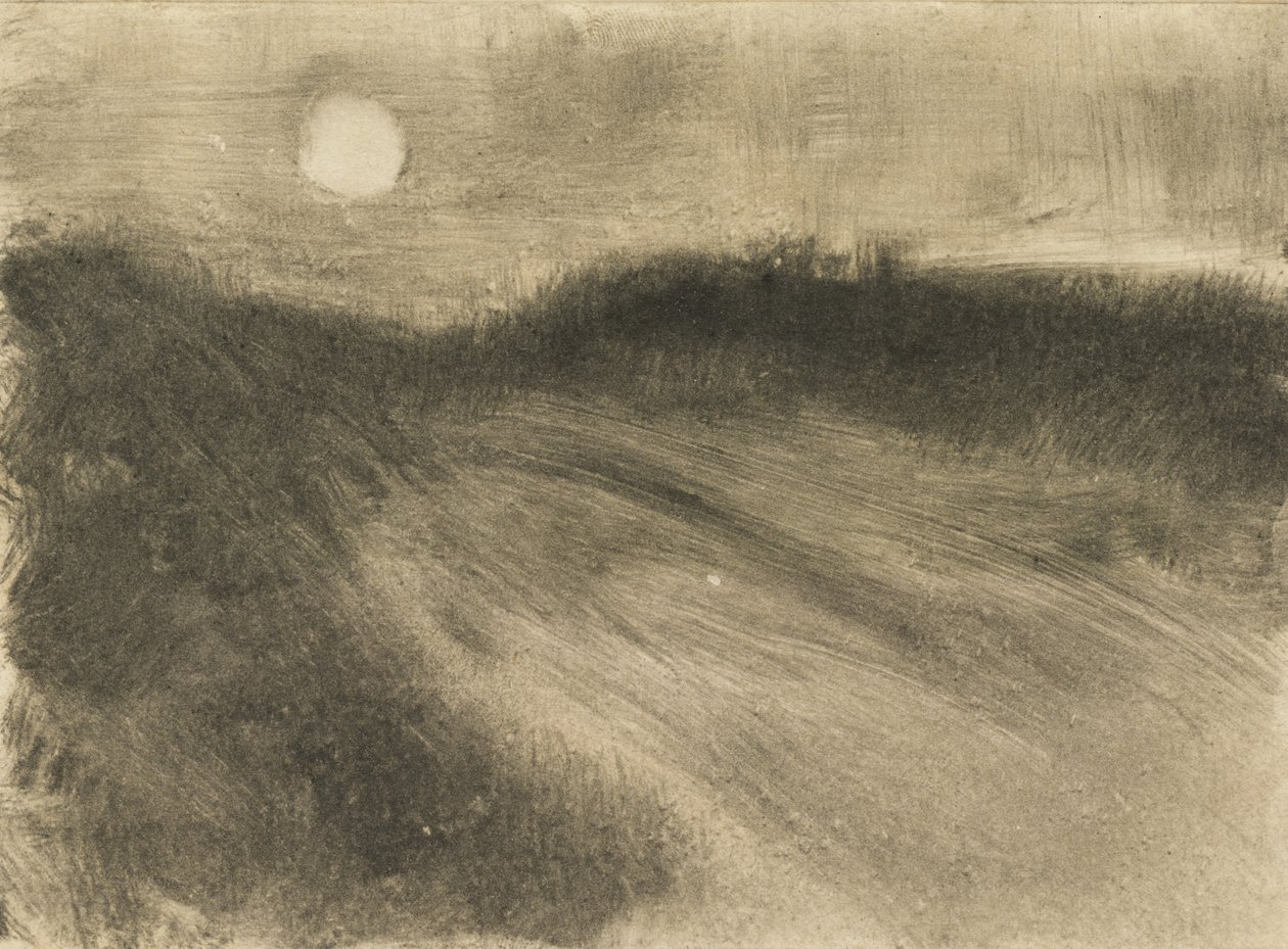 Wschód Księżyca, ok.1880 autorstwa Edgar Degas