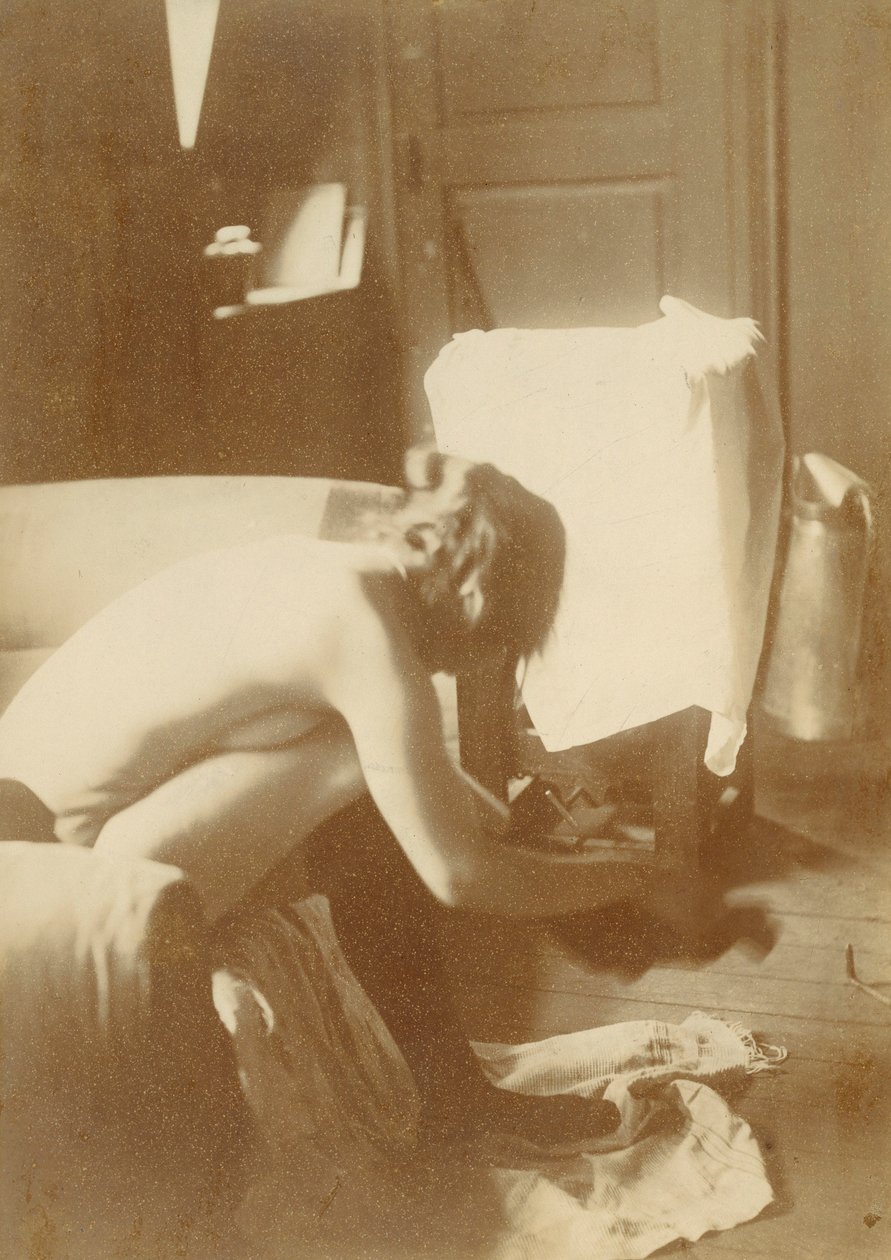 Nagie studium fotograficzne autorstwa Degas autorstwa Edgar Degas