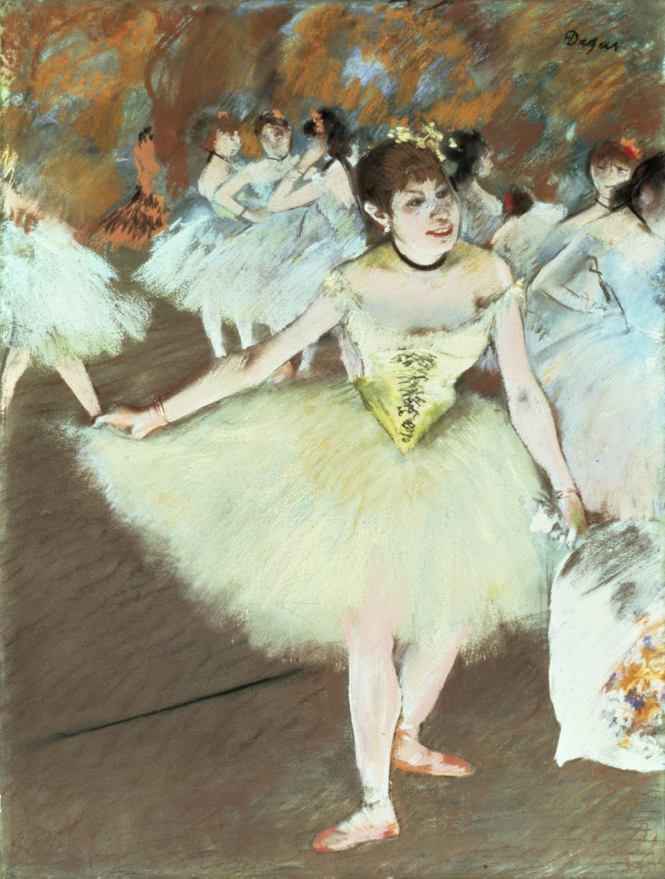 Na scenie, 1879-81 autorstwa Edgar Degas