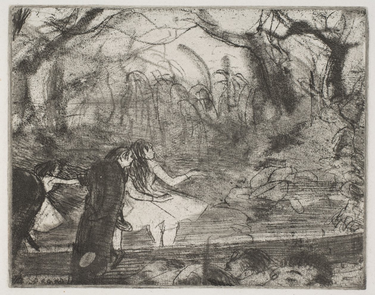 Na scenie III autorstwa Edgar Degas