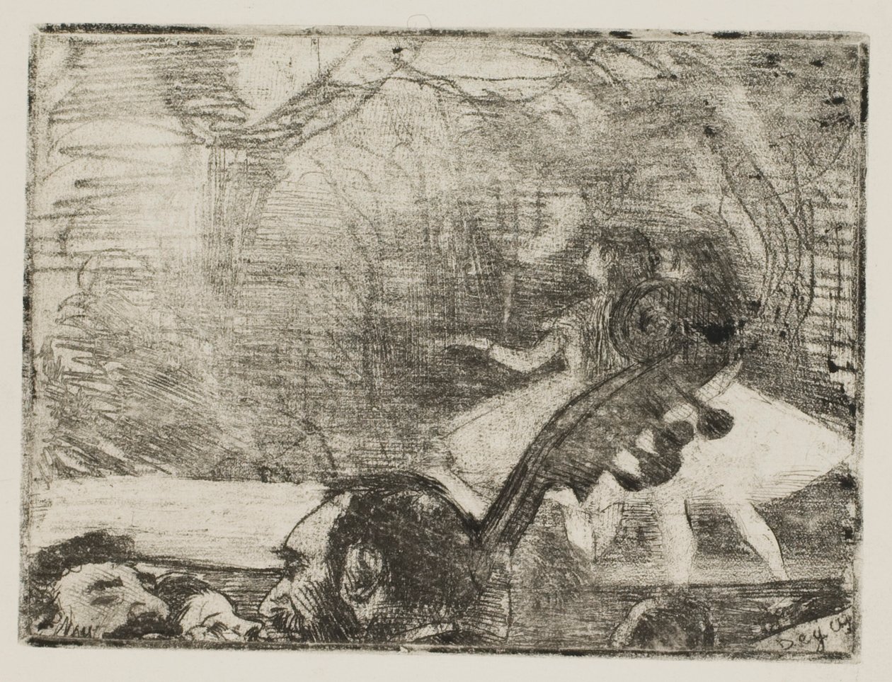 Na scenie I autorstwa Edgar Degas