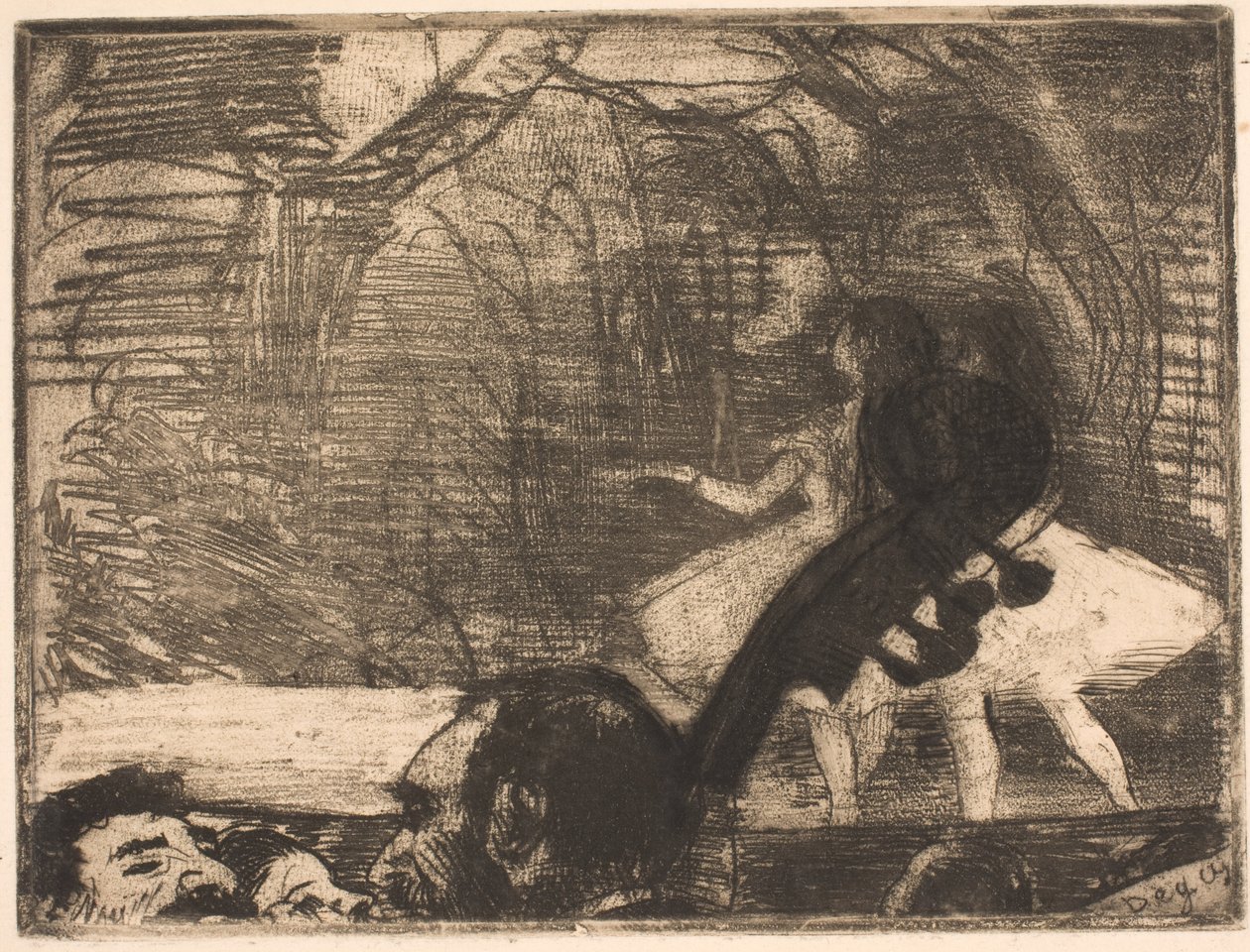 Na scenie autorstwa Edgar Degas