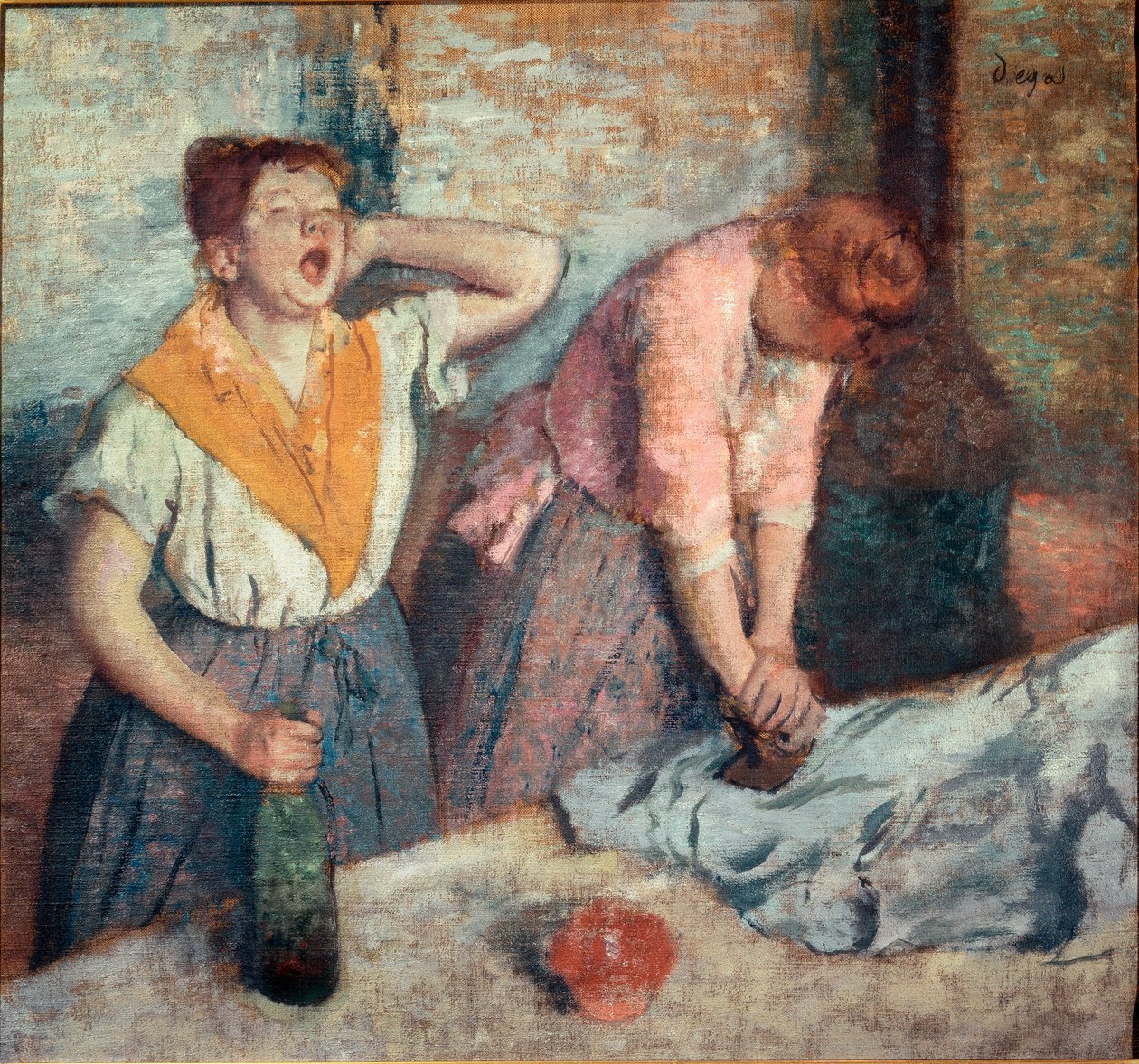 Malowanie maglami autorstwa Edgar Degas