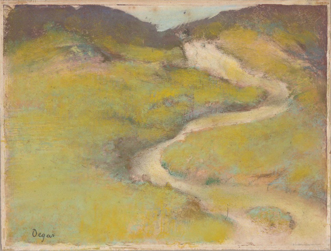 Ścieżka na polu autorstwa Edgar Degas