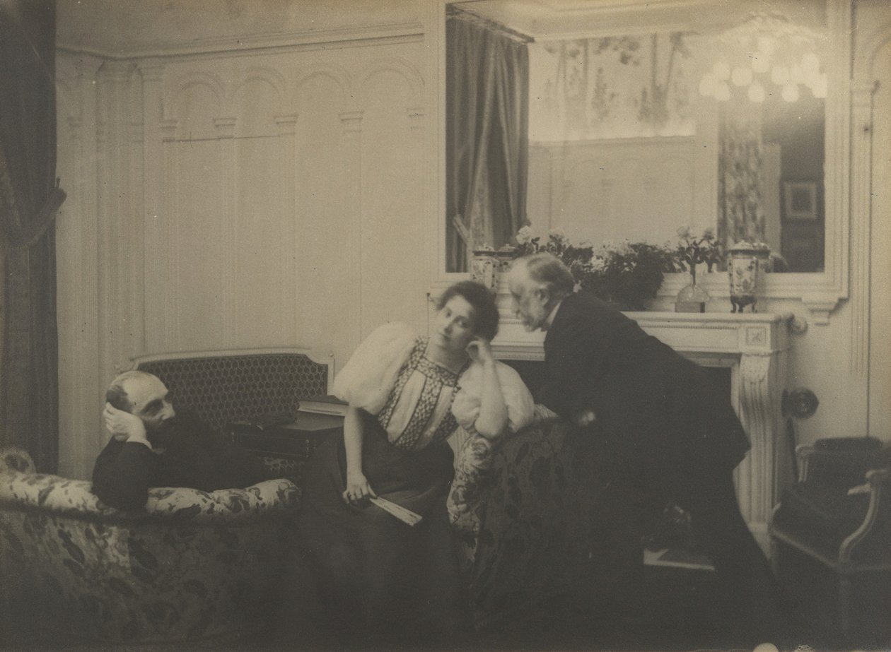 Paul Poujaud, pani Arthur Fontaine i Degas, 1895. autorstwa Edgar Degas