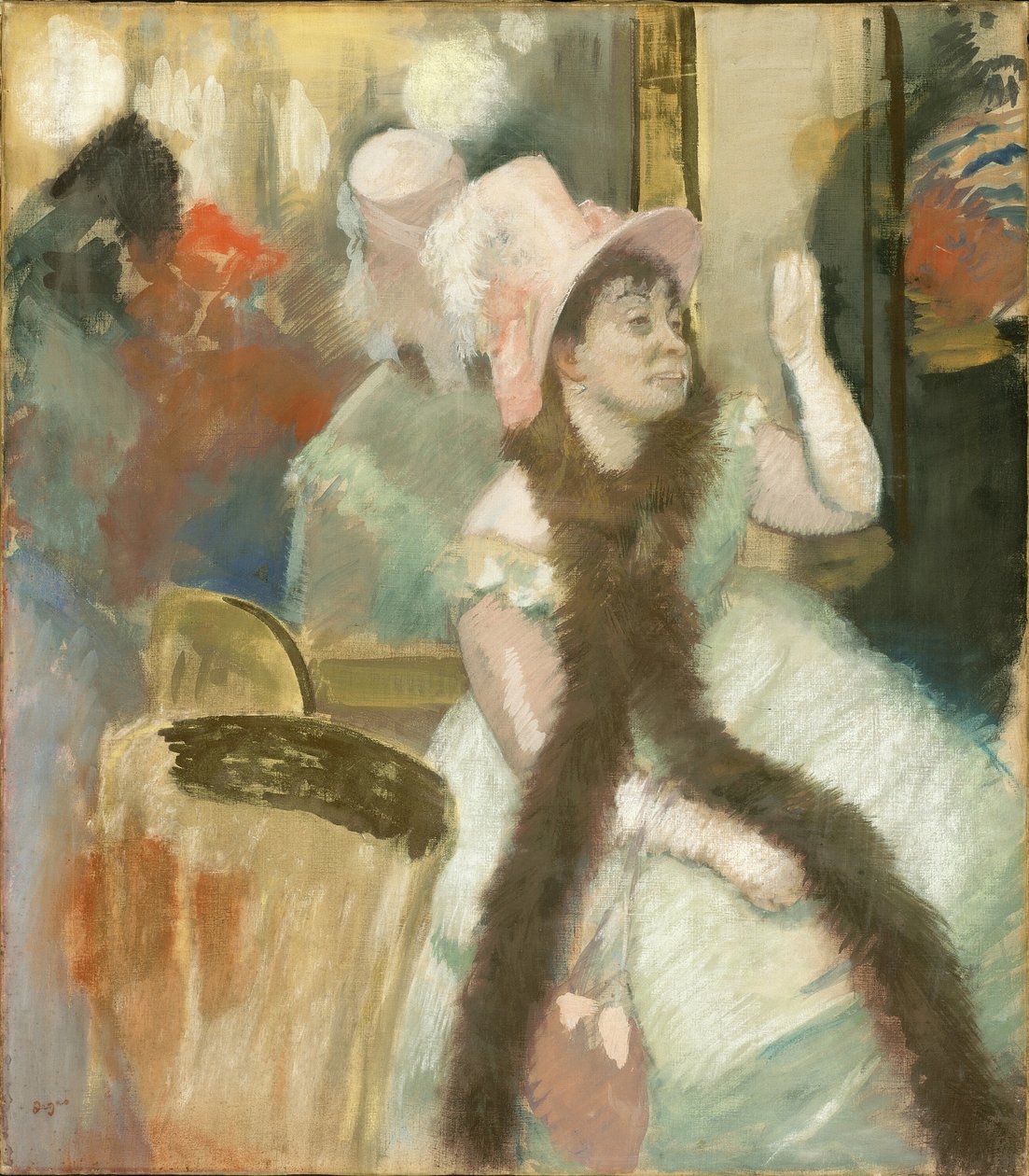 Portret po balu kostiumowym Portret Madame Dietz-Monnin, 1879. autorstwa Edgar Degas