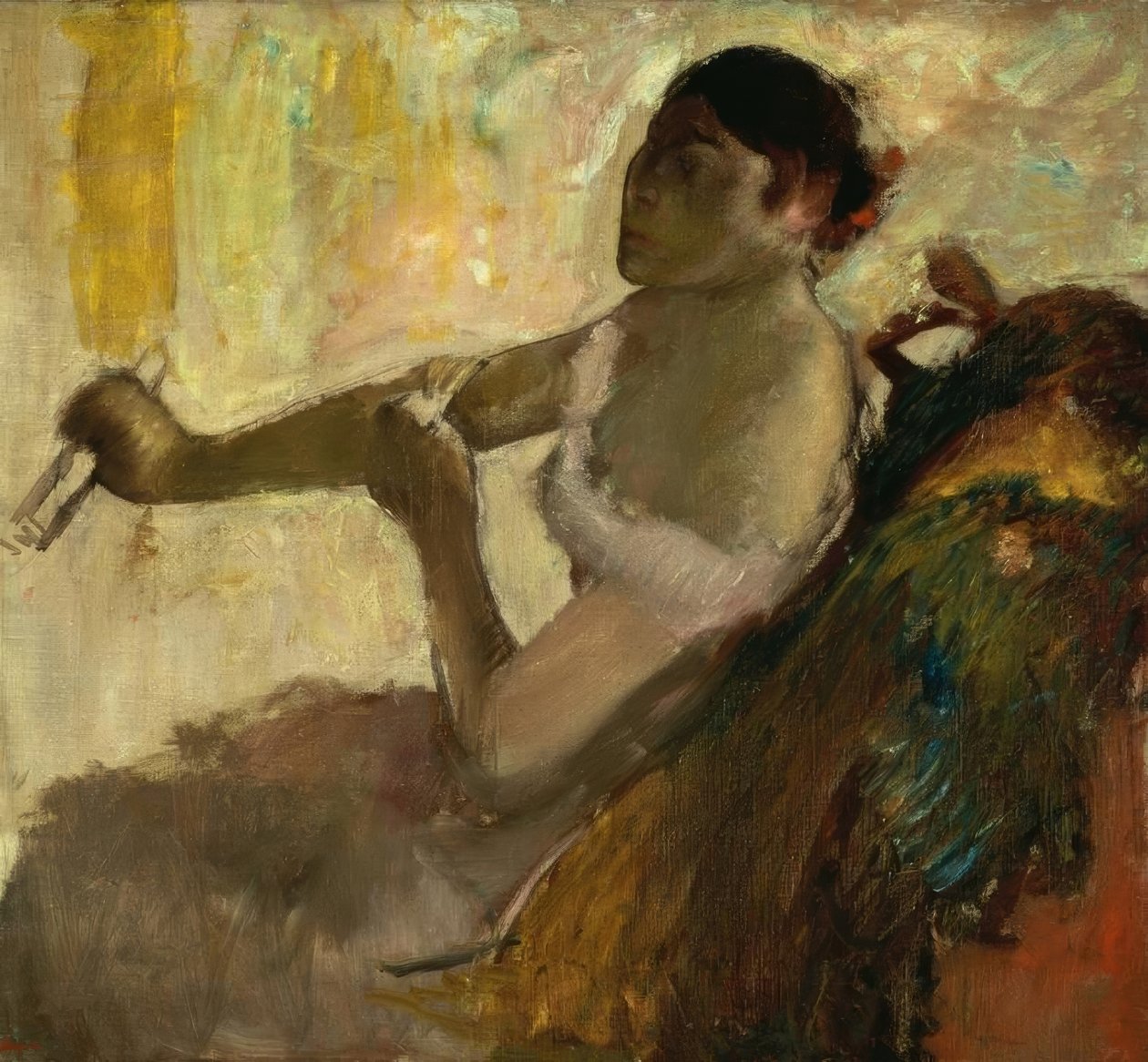 Portret róży Caron autorstwa Edgar Degas