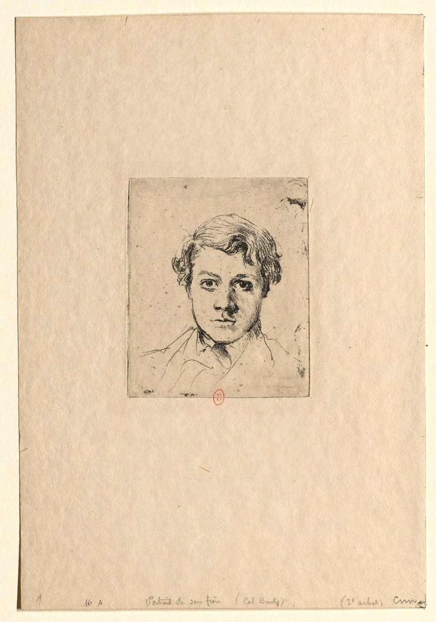 Portret brata artysty (René Degas) autorstwa Edgar Degas