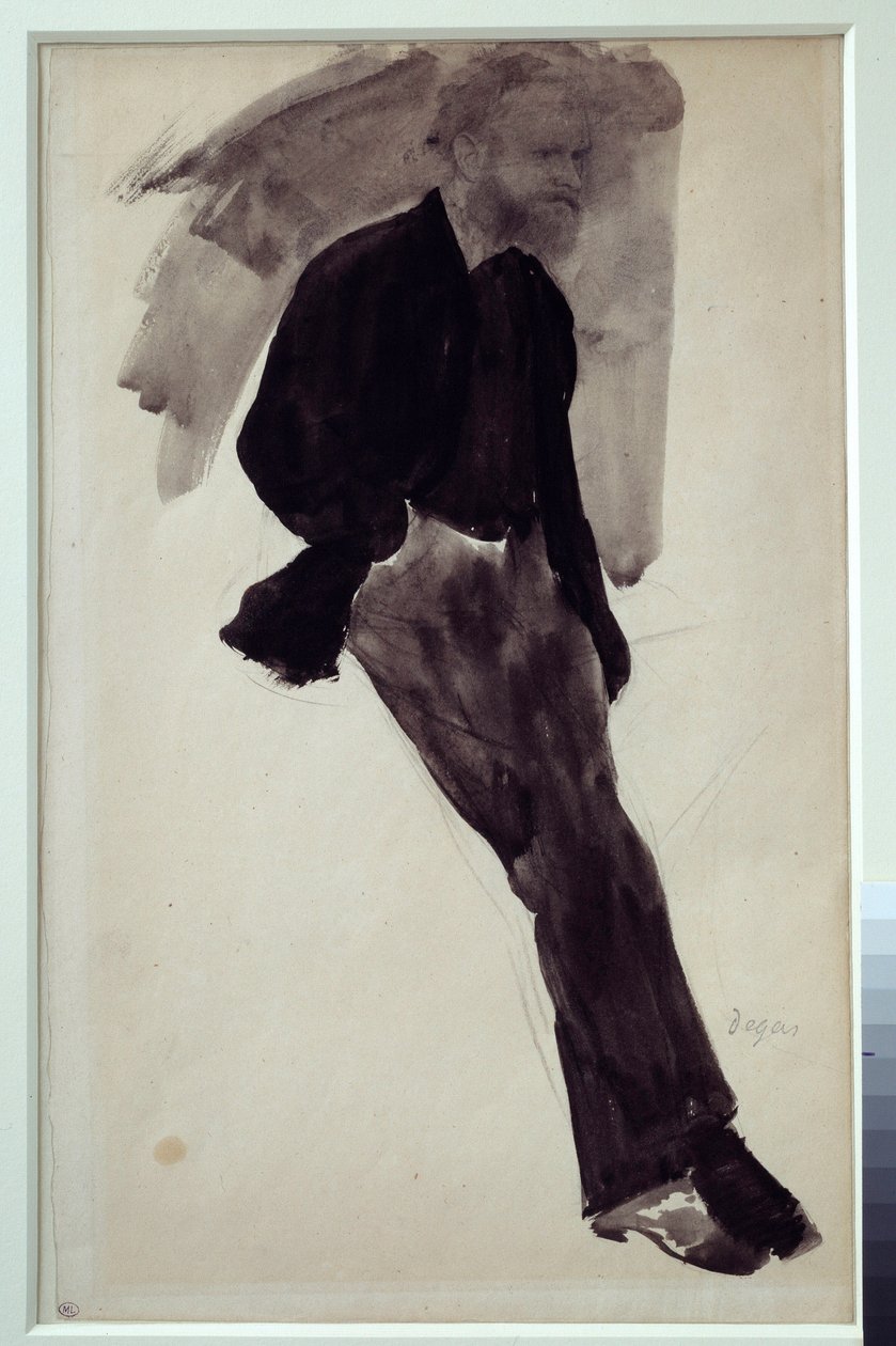 Portret Edouarda Maneta Rysunek w Chinach Edgar Degas (1834-1917) Około 1860 r. nd. 0,35 x 0,20 m Paryż. Muzeum Orsay autorstwa Edgar Degas