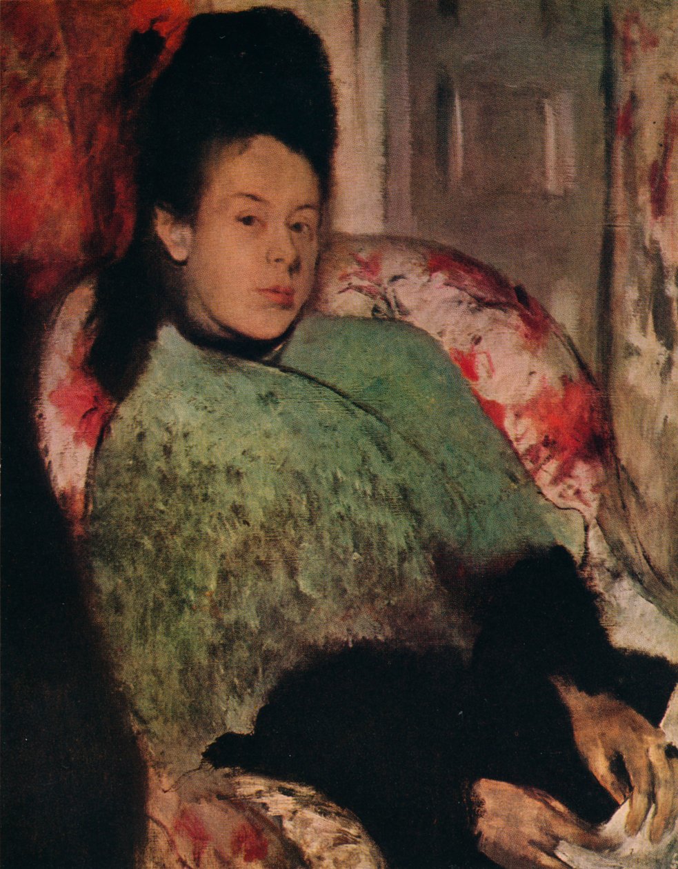 Portret Eleny Carafy, ok. 1875 r. autorstwa Edgar Degas