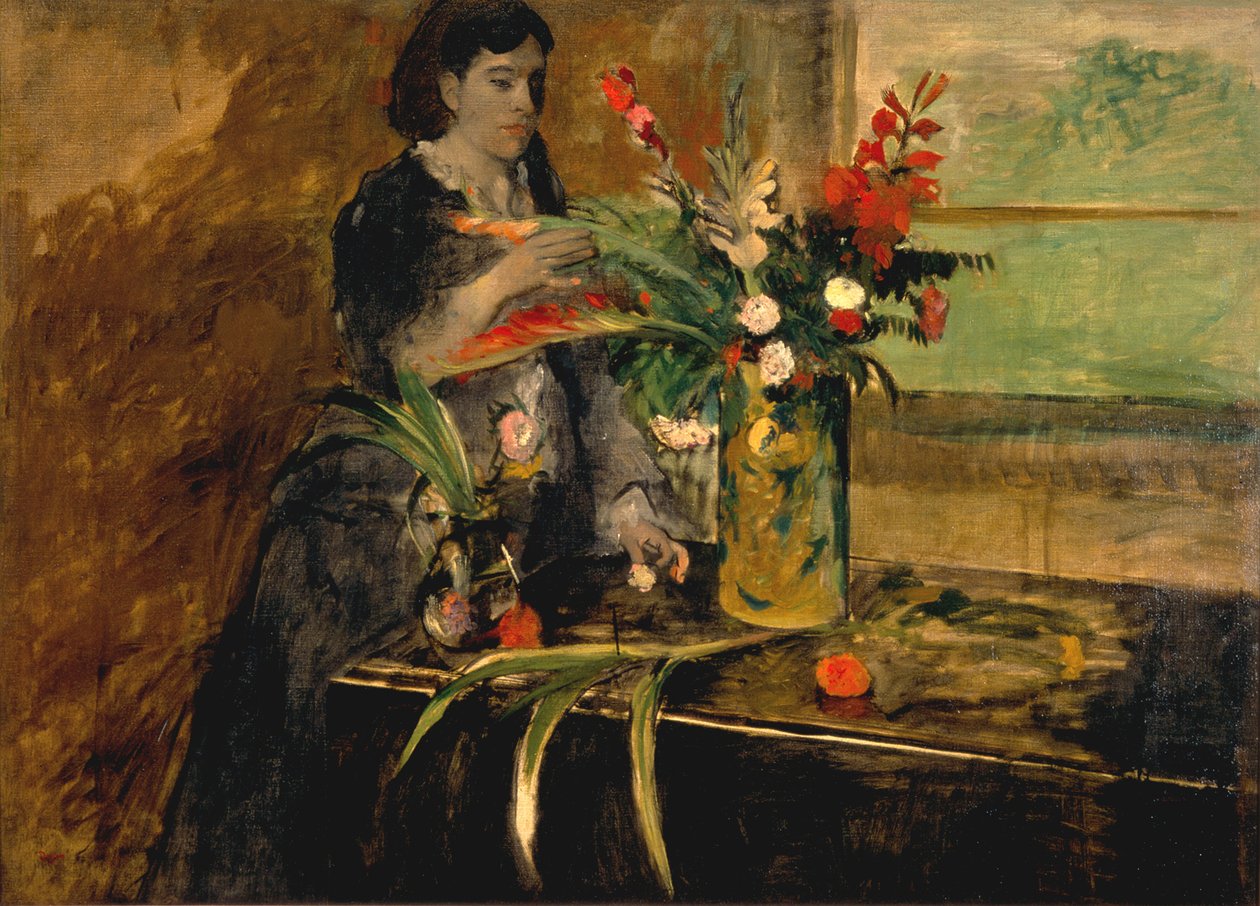 Portret Estelle Musson Degas, 1872 autorstwa Edgar Degas